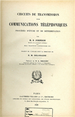 Circuits de transmission pour communications téléphoniques procédés d'étude et de détermination