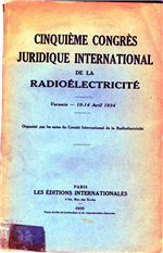 Septième congrés juridique international de la radioélectricité
