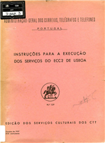 Instruções para a execução dos serviços do ECC2 de Lisboa