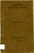 Marconi receiving valves