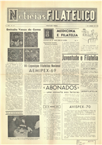 Capa "Notícias filatélico" (n.º43, Janeiro de 1970)