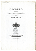 PDF "Decreto para a nova regulação do correio", 1805