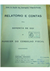 capa_Relatório e contas da gerência de 1931 e parecer do conselho fiscal