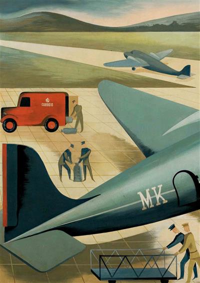 O transporte de correio aéreo (pormenor) Maria Keil 1942.jpg