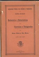 Capa do livro"Relatório e Estatística dos correios e telégrafos"