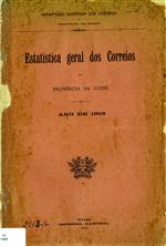 capa _ 1914_Estatística geral dos Correios da província da Guiné_ ano de 1913