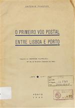 O primeiro vôo postal entre Lisboa e Porto