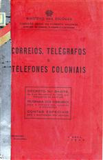 Capa do livro"Correios, telégrafos e telefones coloniais"
