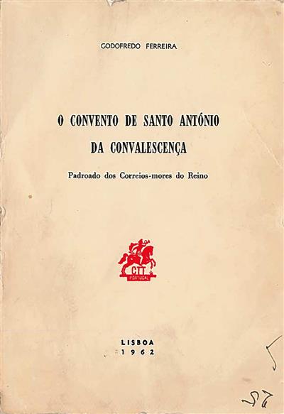 capa_O convento de Santo António da Convalescença