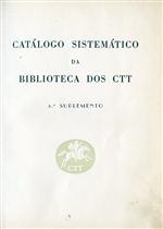Capa "Catálogo Sistemático da Biblioteca dos CTT" (3.º suplemento)