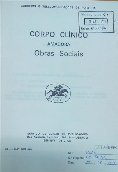capa_Corpo Clinico : Lisboa