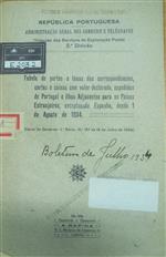 capa_Tabelas de portes e taxas das correspondências, cartas e caixas com valor declarado, expedidas de Portugal e Ilhas Adjacentes para os Países estrangeiros, exceptuando Espanha, desde 1 de Agosto de 1934