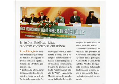 PDF_ Emissões filatélicas ilícitas suscitam conferência em Lisboa