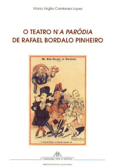 Capa "O teatro n'a paródia de Rafael Bordalo Pinheiro"