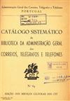 Folha de Rosto "Catálogo sistemático da Biblioteca da Administração-Geral dos Correios, Telégrafos e Telefones" (1950)