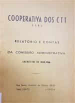 Capa_ Relatório e contas da comissão administrativa: exercícios de 1955/1956