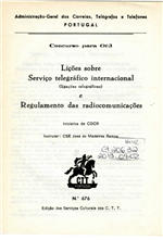 Lições sobre serviço telegráfico internacional (ligações telegráficas) : e regulamento das radiocomunicações