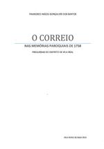 Capa "O correio nas memórias paroquiais de 1758: freguesias do distrito de Vila Real"