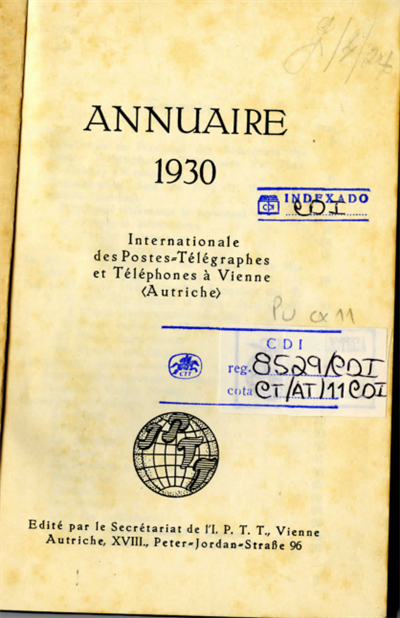 Annuaire 1930