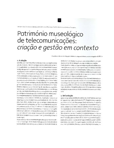 PDF_ Património museológico de telecomunicações  criação e gestão em contexto