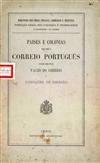 Capa do livro "Paises e colonias para onde o correio português pode emitir vales do correio e condições de emissão "