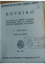 Capa _Roteiro: das ruas do Porto e outras indicações para a distribuição de telegramas na cidade