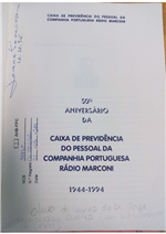 capa_50 º Aniversário da : caixa de previdência do pessoal da companhia portuguesa rádio Marconi 1944-1994
