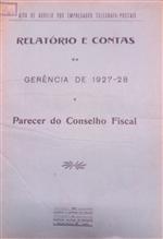 capa_Relatório e contas da gerência de 1927-28 e parecer do conselho fiscal