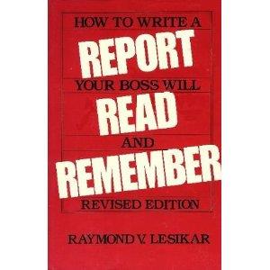Capa "How to write a report your boss will read and remember"