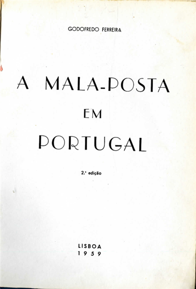 A mala-posta em Portugal_cap I