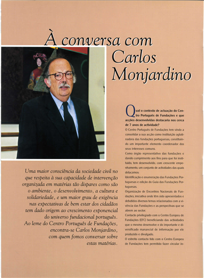 Á conversa com Carlos Monjardino