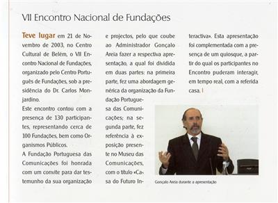 VII Encontro Nacional de Fundações