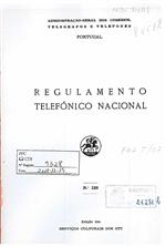 capa_Regulamento telefónico nacional