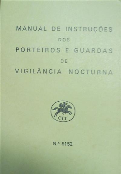 capa_Manual de instruções dos porteiros e guardas de vigilância nocturna