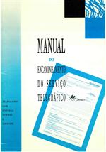 Capa do livro" Manual do encaminhamento do serviço telegráfico"