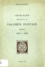 1962_Legislação relativa a valores postais desde 1923 a 1928