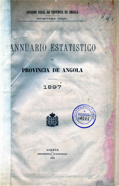 Annuario estatistico da provincia de angola